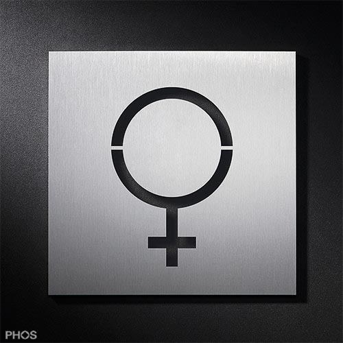 WC-Toilettenschild Gender Symbol Damen PS2601