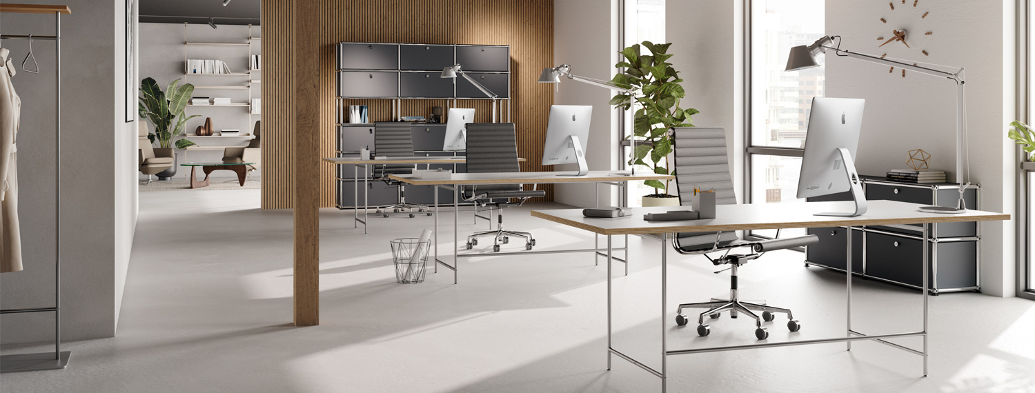 Karlsruher Tisch als Büro-Schreibtisch