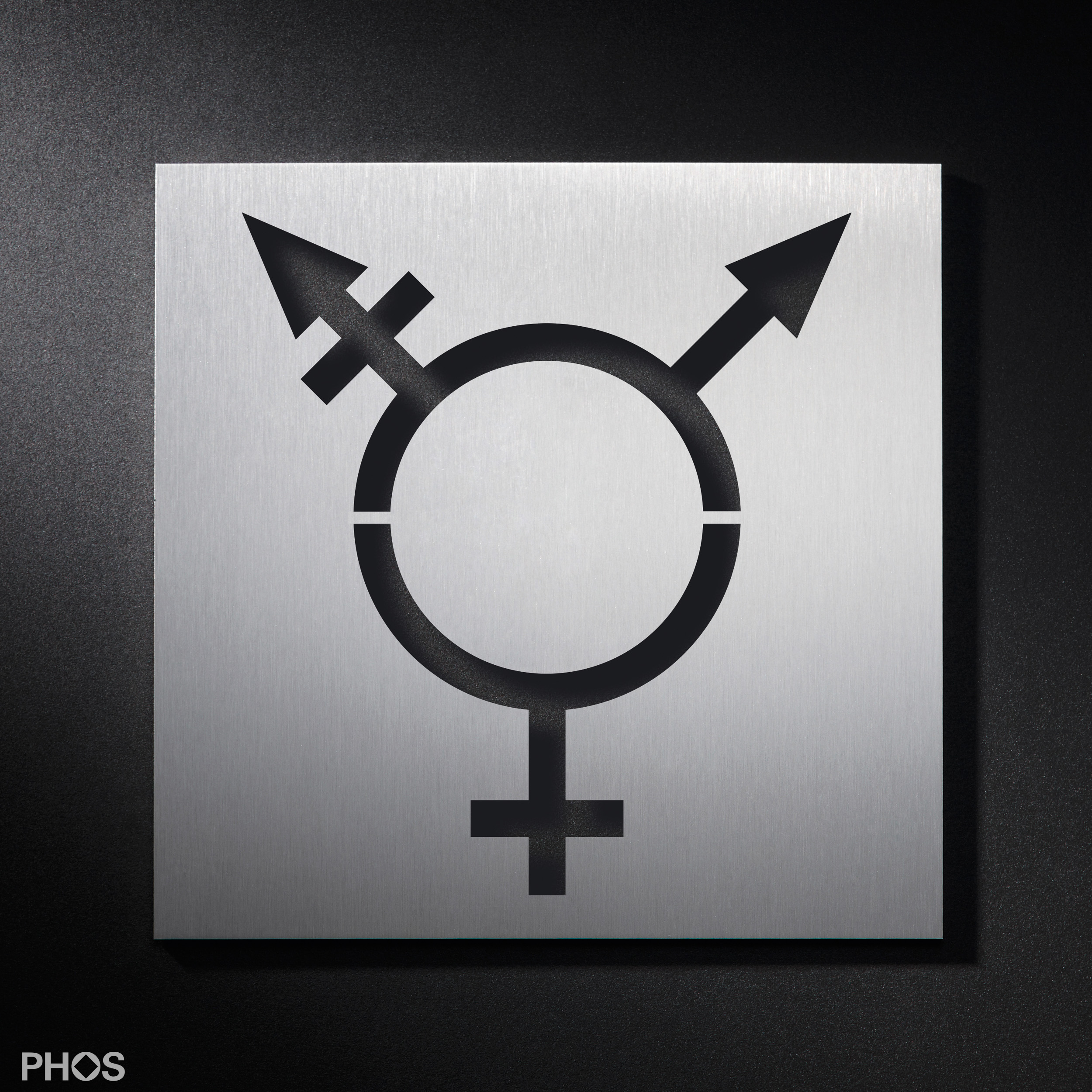 WC Schild Transgender-Symbol
