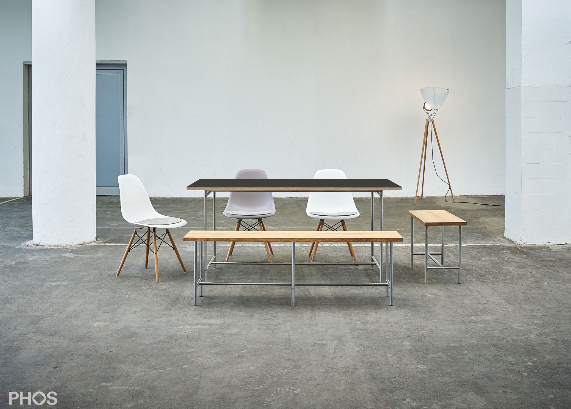 Karlsruher Tisch - Esstisch - schwarz - 160x80 cm