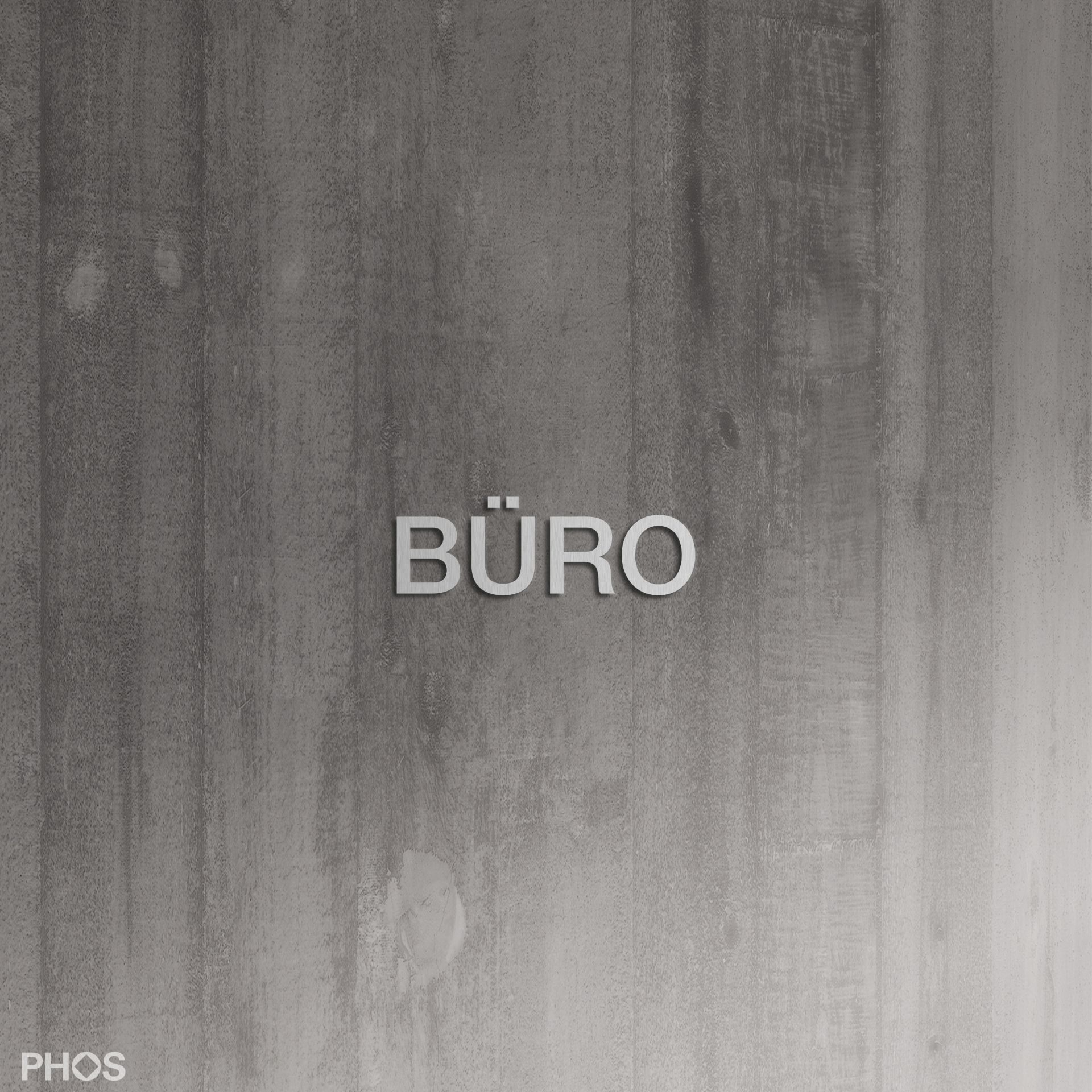 Schriftzug BÜRO, 60 mm, selbstklebend